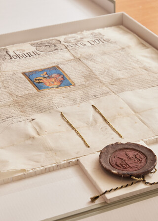 Historisches Schriftstück/ Dokument, Text nicht lesbar.